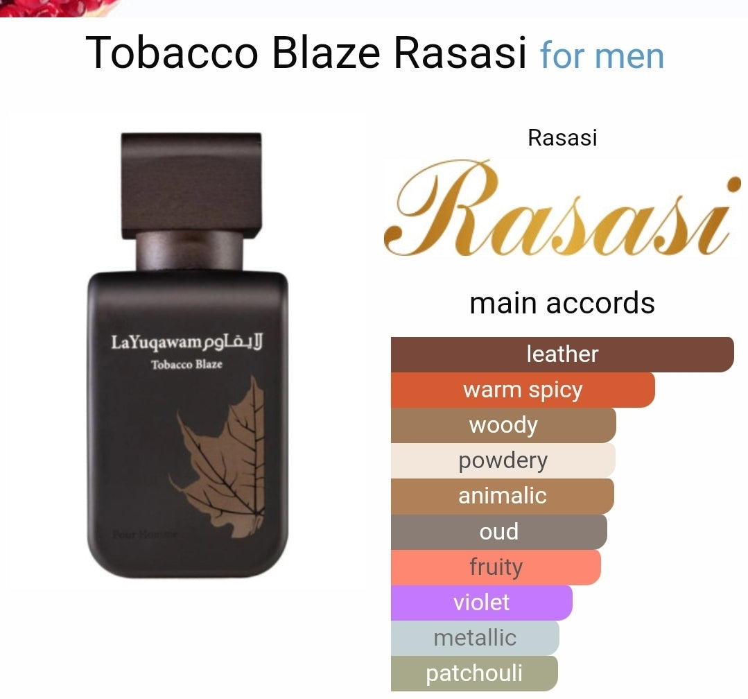 Tobacco Blaze Rasasi perfumes 100ml