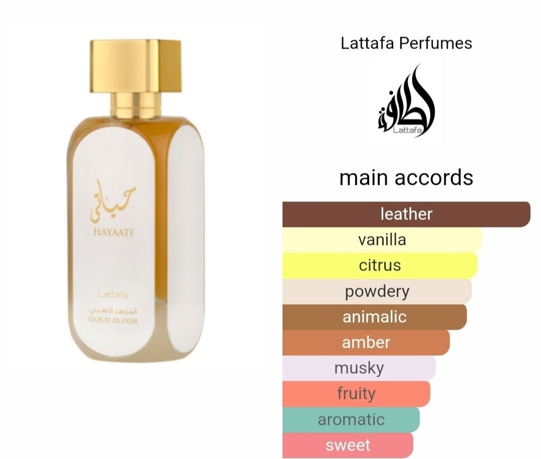 Hayaati Gold Elixir Lattafa Perfumes 100ml