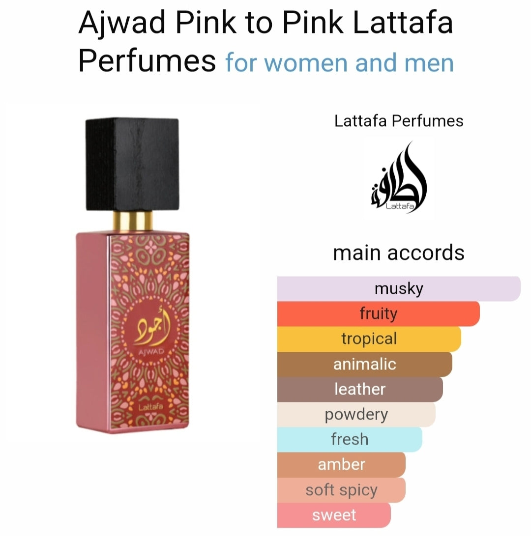 Ajwad Pink to Pink 60ml By Lattafa Perfumes