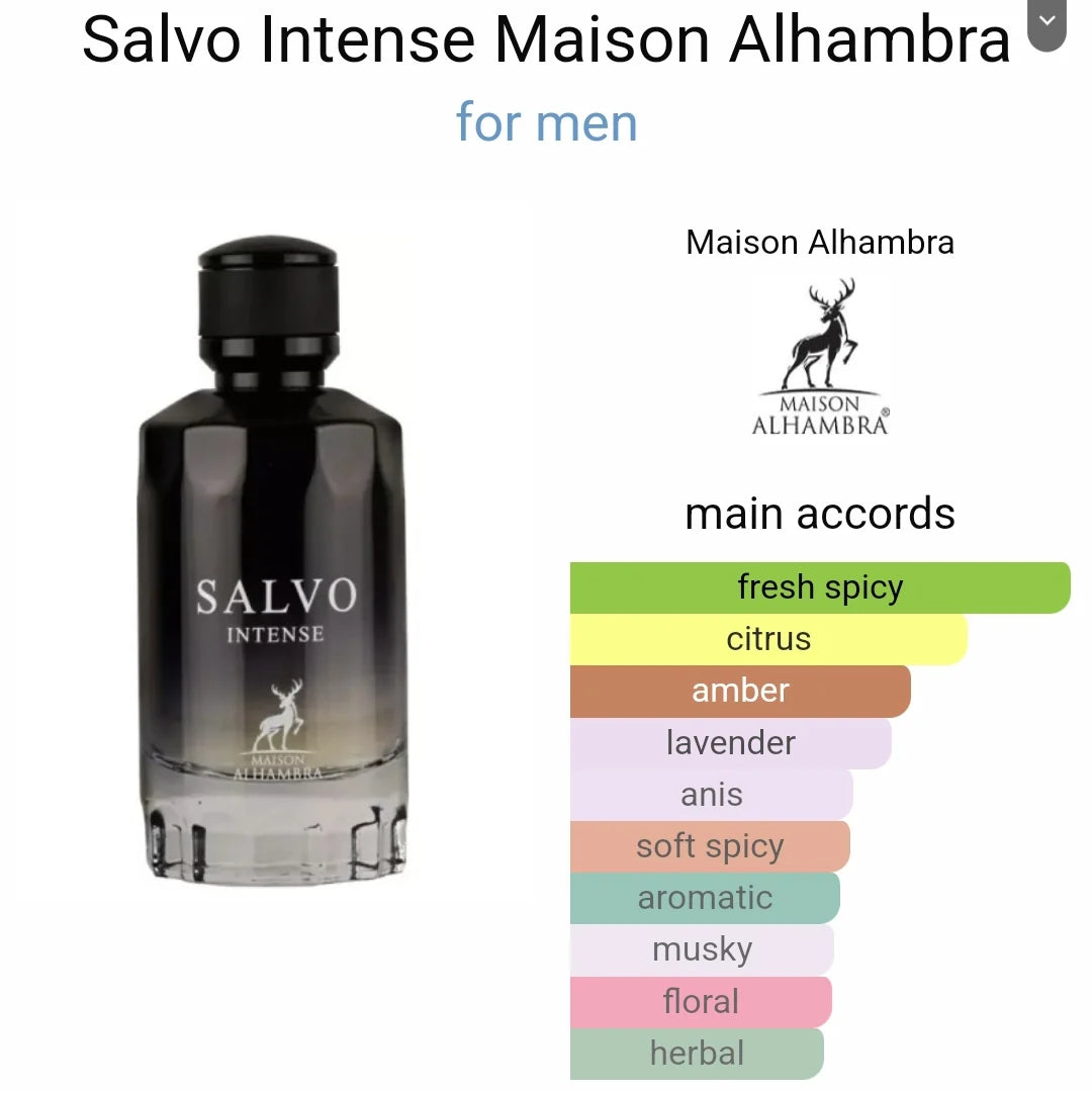 Salvo Intense 100ml by Maison Alahambra